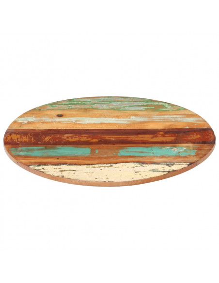Piano Tavolo Rotondo 40 cm 15-16 mm in Legno di Recupero