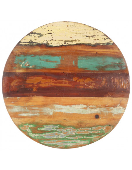 Piano Tavolo Rotondo 40 cm 15-16 mm in Legno di Recupero