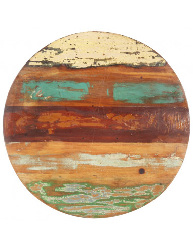 Piano Tavolo Rotondo 50 cm 15-16 mm in Legno di Recupero