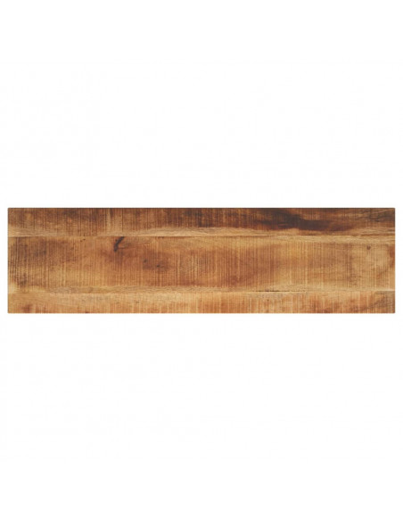 Piano per Tavolo 100x30x2,5cm Rettangolare Legno Mango Grezzo