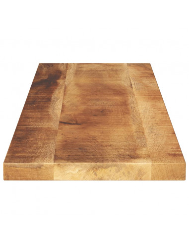 Piano per Tavolo 100x30x2,5cm Rettangolare Legno Mango Grezzo