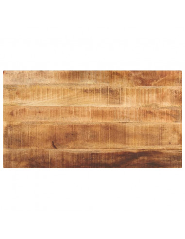 Piano per Tavolo 100x50x3,8 cm Rettangolare Legno Mango Grezzo