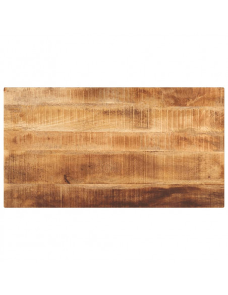 Piano per Tavolo 110x60x2,5 cm Rettangolare Legno Mango Grezzo