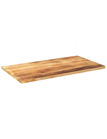 Piano per Tavolo 110x60x2,5 cm Rettangolare Legno Mango Grezzo