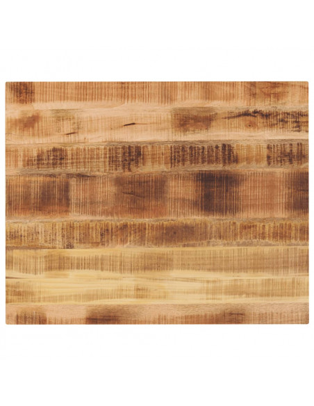 Piano per Tavolo 110x80x2,5 cm Rettangolare Legno Mango Grezzo