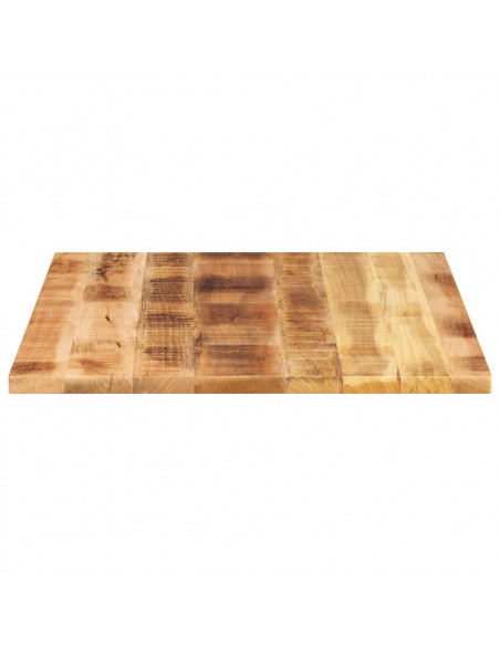 Piano per Tavolo 110x80x2,5 cm Rettangolare Legno Mango Grezzo