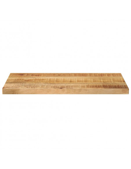 Piano per Tavolo 40x20x2,5cm Rettangolare Legno di Mango Grezzo