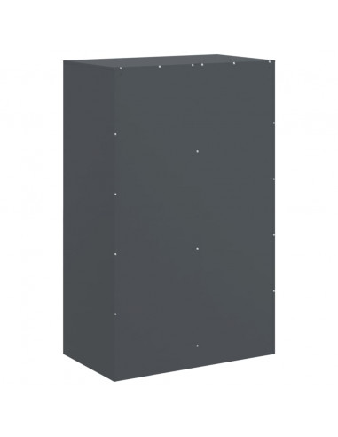 Credenza Antracite 67x39x107 cm in Acciaio