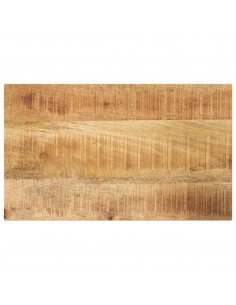Piano per Tavolo 50x20x2,5cm Rettangolare Legno di Mango Grezzo 2