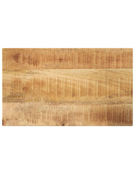 Piano per Tavolo 50x20x2,5cm Rettangolare Legno di Mango Grezzo