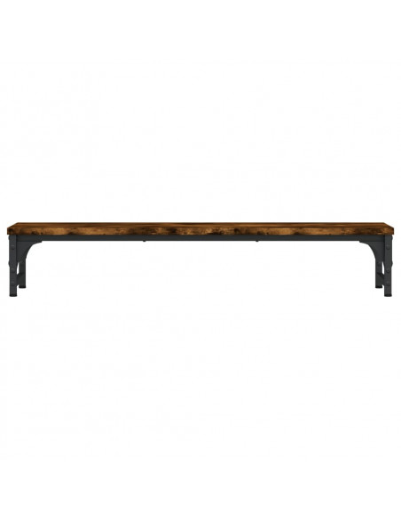 Supporto per Monitor Rovere Fumo 85x23x15,5cm Legno Multistrato
