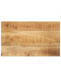 Piano per Tavolo 60x20x2,5cm Rettangolare Legno di Mango Grezzo 2
