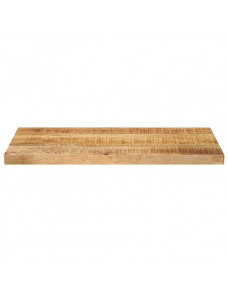 Piano per Tavolo 60x20x2,5cm Rettangolare Legno di Mango Grezzo