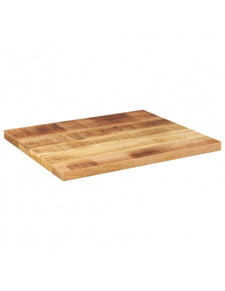 Piano per Tavolo 60x50x3,8 cm Rettangolare Legno Mango Grezzo
