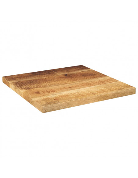 Piano per Tavolo 60x60x2,5 cm Quadrato Legno di Mango Grezzo