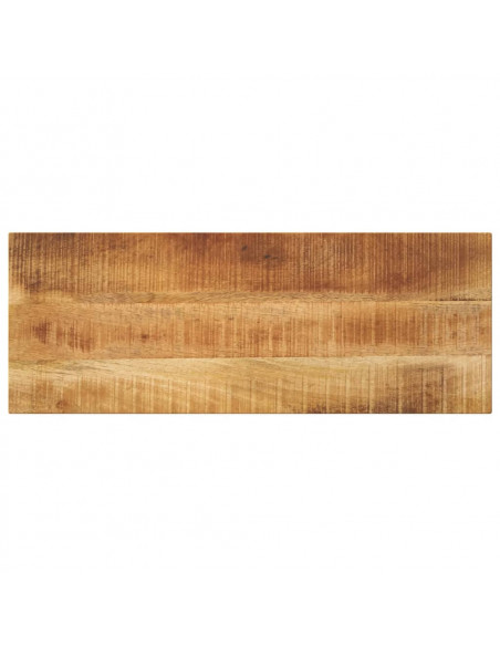 Piano per Tavolo 70x20x2,5cm Rettangolare Legno di Mango Grezzo