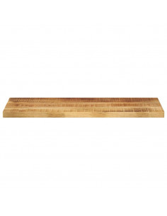 Piano per Tavolo 70x20x2,5cm Rettangolare Legno di Mango Grezzo 2
