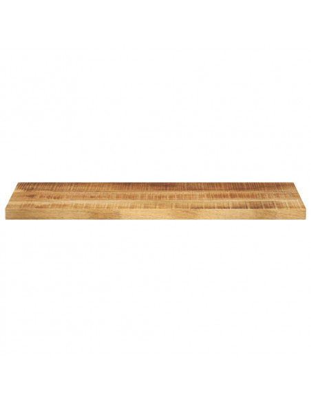 Piano per Tavolo 80x20x2,5cm Rettangolare Legno di Mango Grezzo
