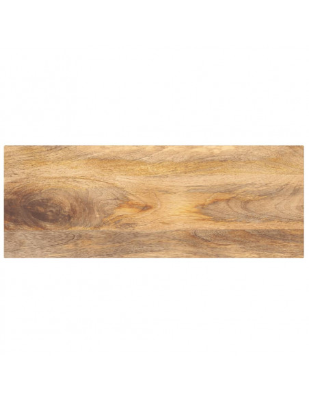 Piano per Tavolo 80x20x2,5cm Rettangolare Legno Massello Mango