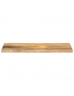 Piano per Tavolo 80x20x2,5cm Rettangolare Legno Massello Mango 2