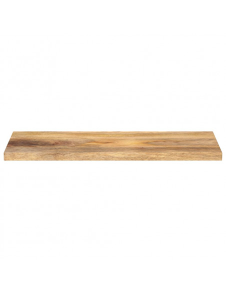 Piano per Tavolo 80x20x2,5cm Rettangolare Legno Massello Mango