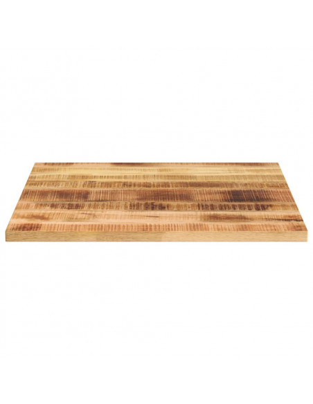 Piano per Tavolo 80x80x1,5 cm Quadrato Legno di Mango Grezzo