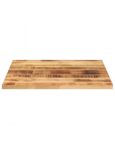 Piano per Tavolo 80x80x2,5 cm Quadrato Legno di Mango Grezzo