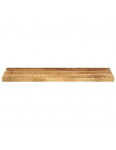 Piano per Tavolo 90x20x2,5cm Rettangolare Legno di Mango Grezzo 2