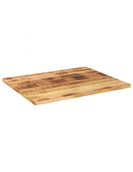 Piano per Tavolo 90x80x2,5 cm Rettangolare Legno Mango Grezzo