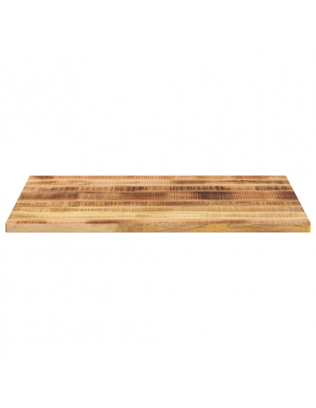 Piano per Tavolo 90x80x2,5 cm Rettangolare Legno Mango Grezzo