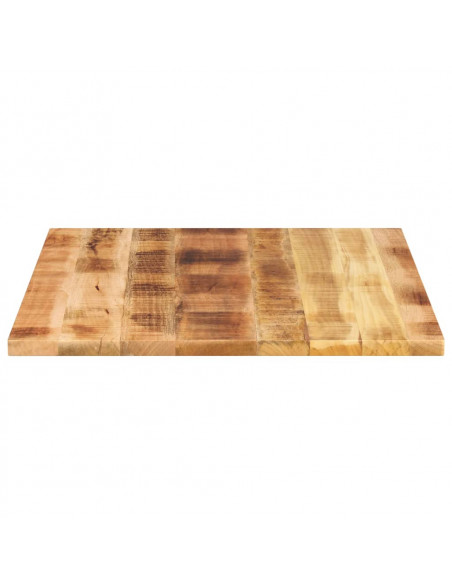 Piano per Tavolo 90x80x2,5 cm Rettangolare Legno Mango Grezzo