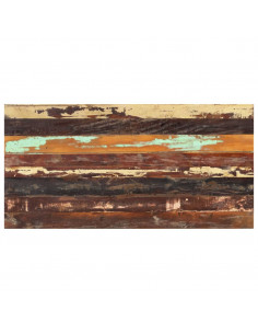 Piano Tavolo Rettangolare 60x120 cm 25-27 mm Legno di Recupero 2