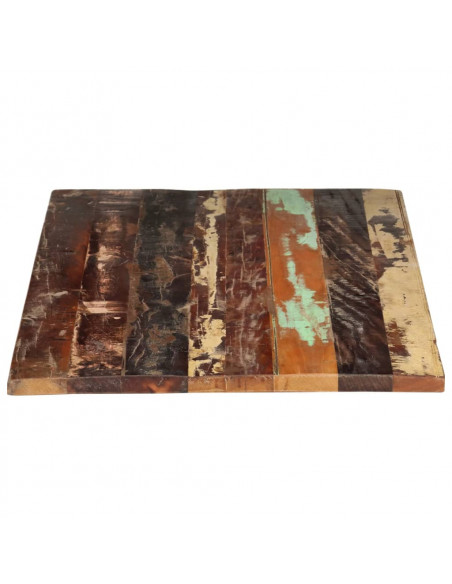 Piano Tavolo Rettangolare 60x120 cm 25-27 mm Legno di Recupero