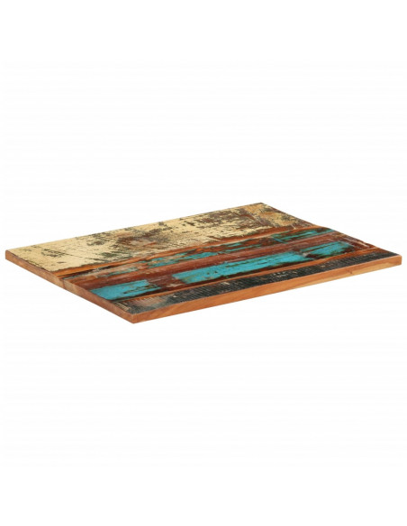 Piano Tavolo Rettangolare 60x80 cm 25-27 mm Legno di Recupero