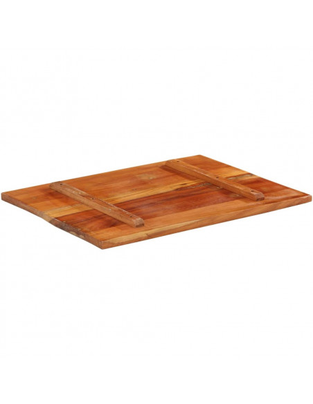 Piano Tavolo Rettangolare 60x80 cm 25-27 mm Legno di Recupero