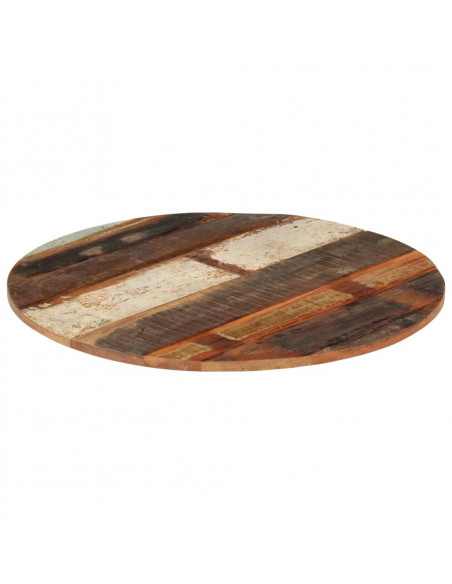 Piano Tavolo Rotondo 70 cm 15-16 mm in Legno di Recupero
