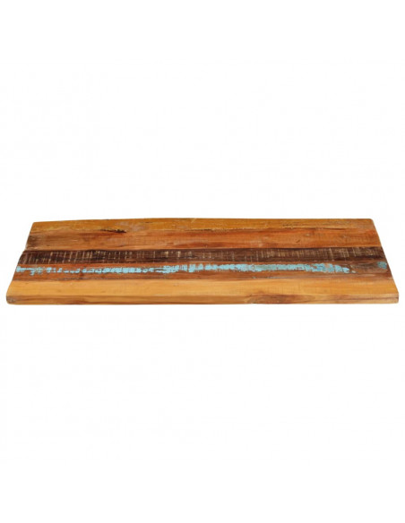 Piano Tavolo Rettangolare 60x100 cm 25-27 mm Legno di Recupero