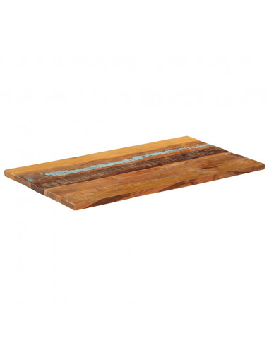 Piano Tavolo Rettangolare 60x100 cm 25-27 mm Legno di Recupero