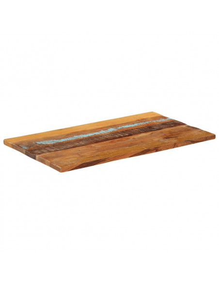 Piano Tavolo Rettangolare 60x100 cm 25-27 mm Legno di Recupero