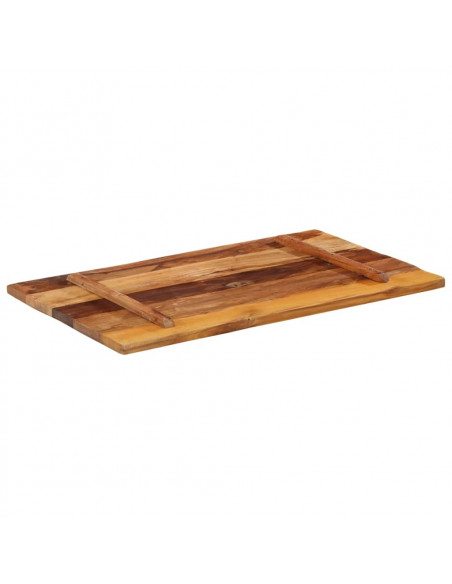 Piano Tavolo Rettangolare 60x100 cm 25-27 mm Legno di Recupero