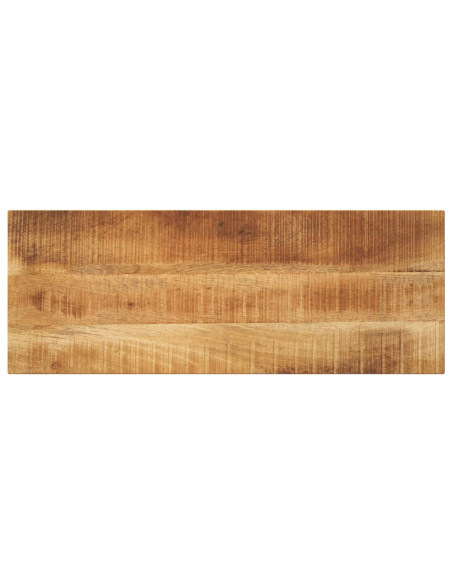 Piano per Tavolo 90x30x2,5cm Rettangolare Legno di Mango Grezzo