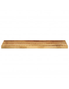 Piano per Tavolo 90x30x2,5cm Rettangolare Legno di Mango Grezzo 2