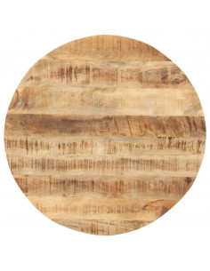 Piano Tavolo in Legno Massello di Mango Rotondo 15-16 mm 60 cm 2
