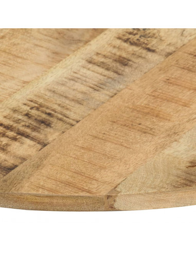Piano Tavolo in Legno Massello di Mango Rotondo 15-16 mm 80 cm