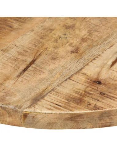 Piano Tavolo in Legno Massello di Mango Rotondo 25-27 mm 50 cm