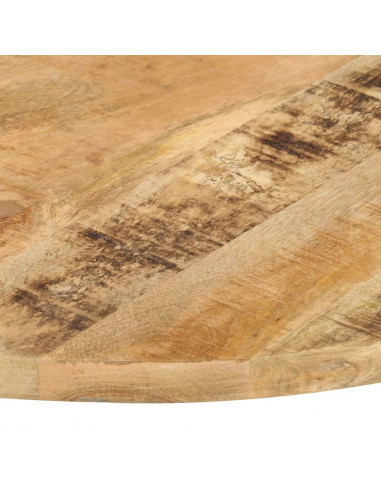 Piano Tavolo in Legno Massello di Mango Rotondo 25-27 mm 60 cm