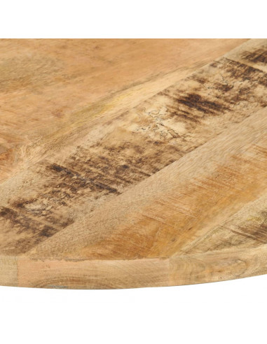 Piano Tavolo in Legno Massello di Mango Rotondo 25-27 mm 80 cm