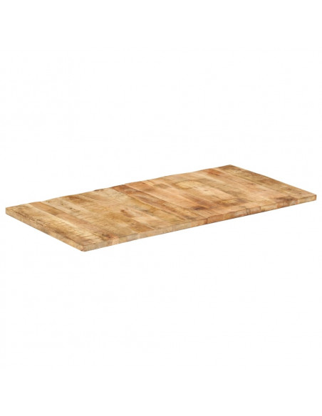 Piano Tavolo in Legno Massello Mango 25-27 mm 120x60 cm