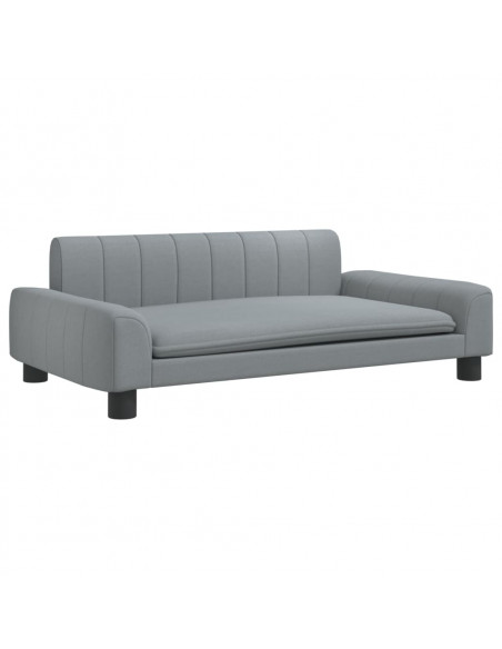 Divano per Bambini Grigio 90x53x30 cm in Tessuto