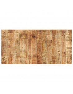 Piano del Tavolo 120x60x(1,5-1,6) cm in Legno di Mango Grezzo 2